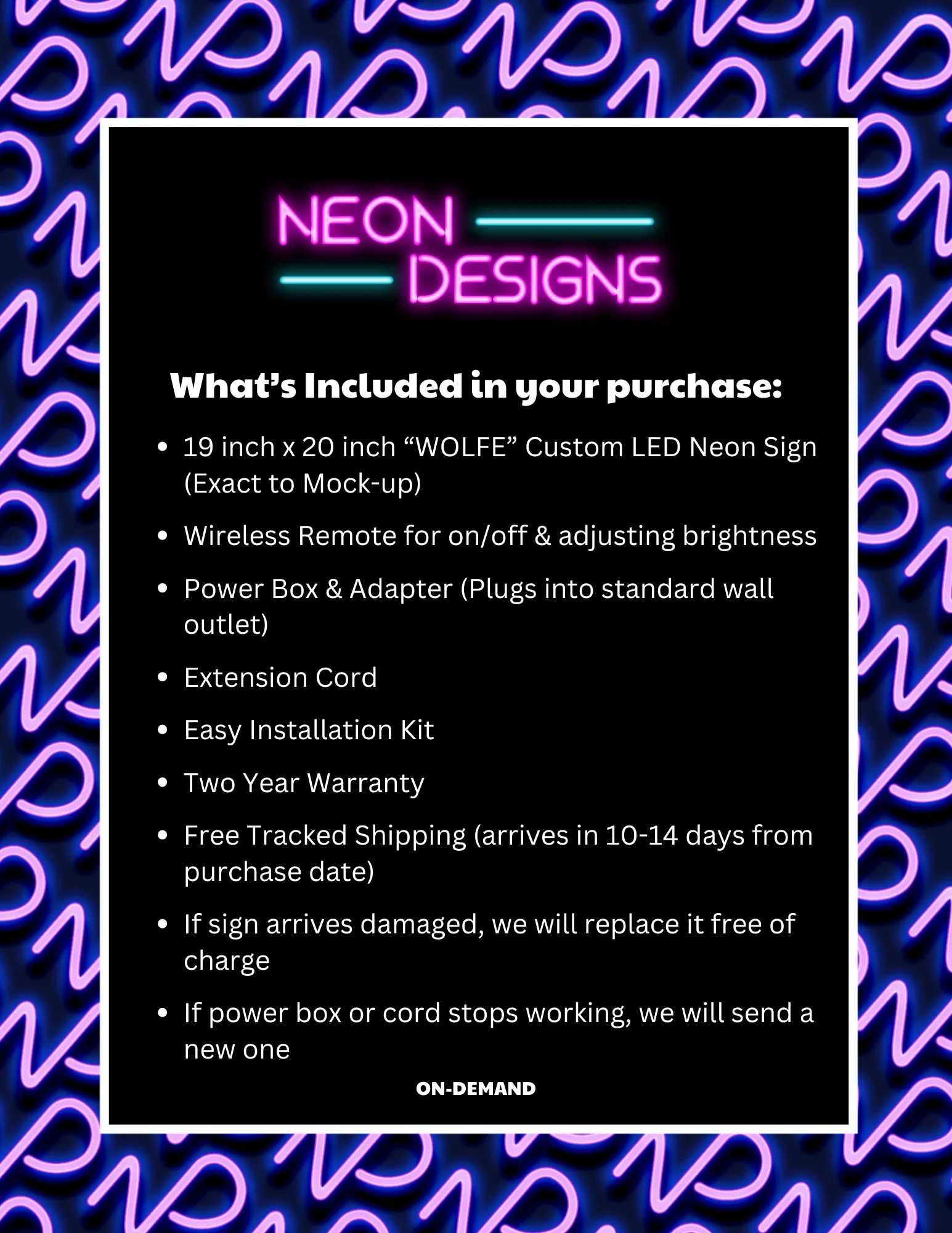 WOLFE - Premium Neon Artwork - Image 2