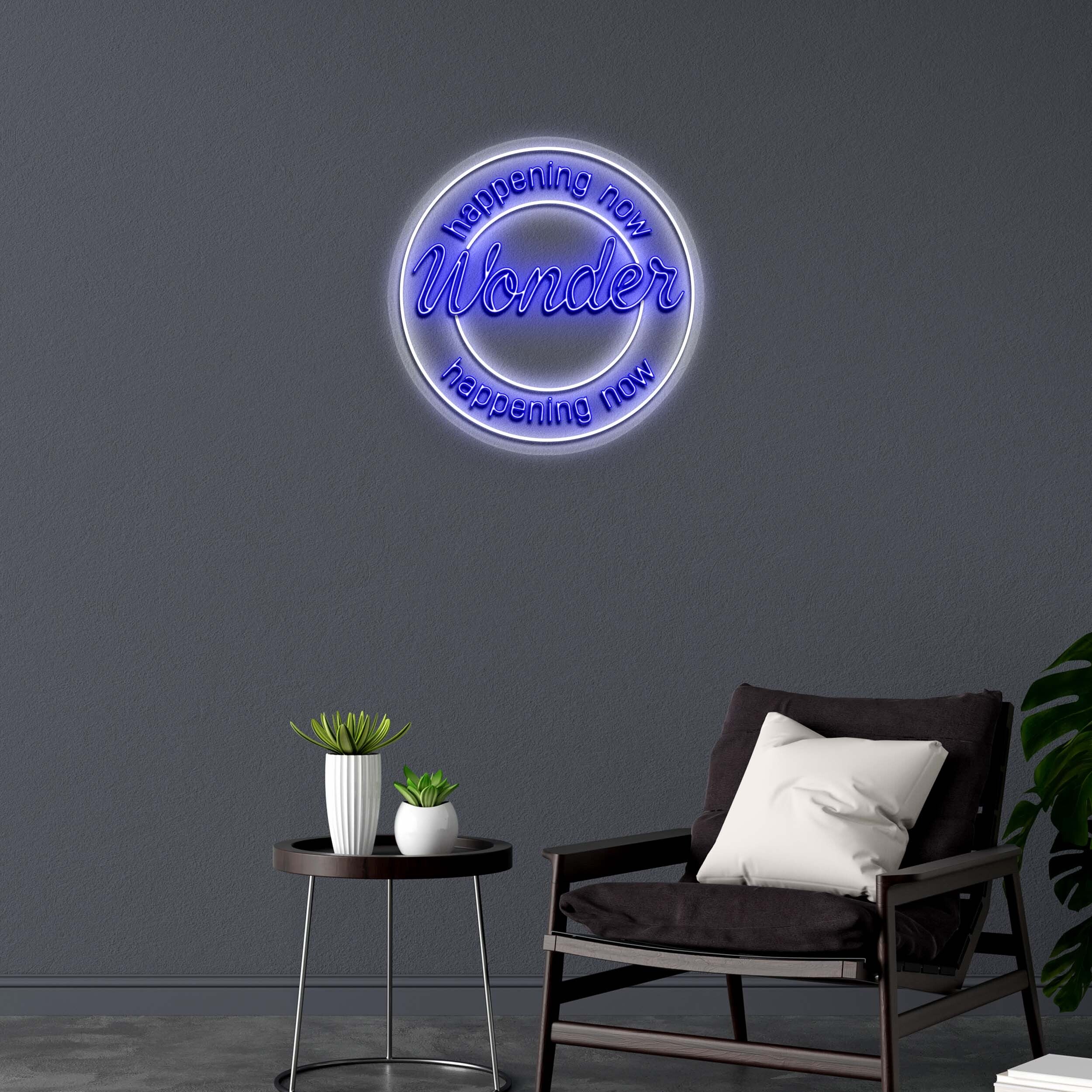 Wonder Happening Now - Premium Neon Artwork