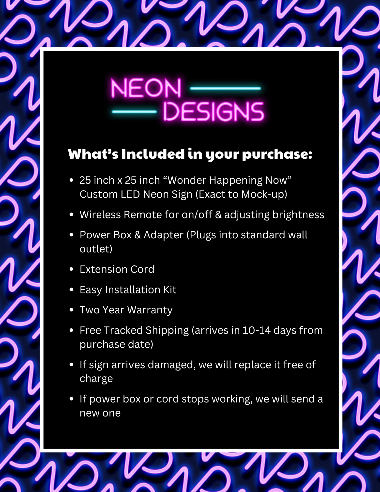 Wonder Happening Now - Premium Neon Artwork - Image 2