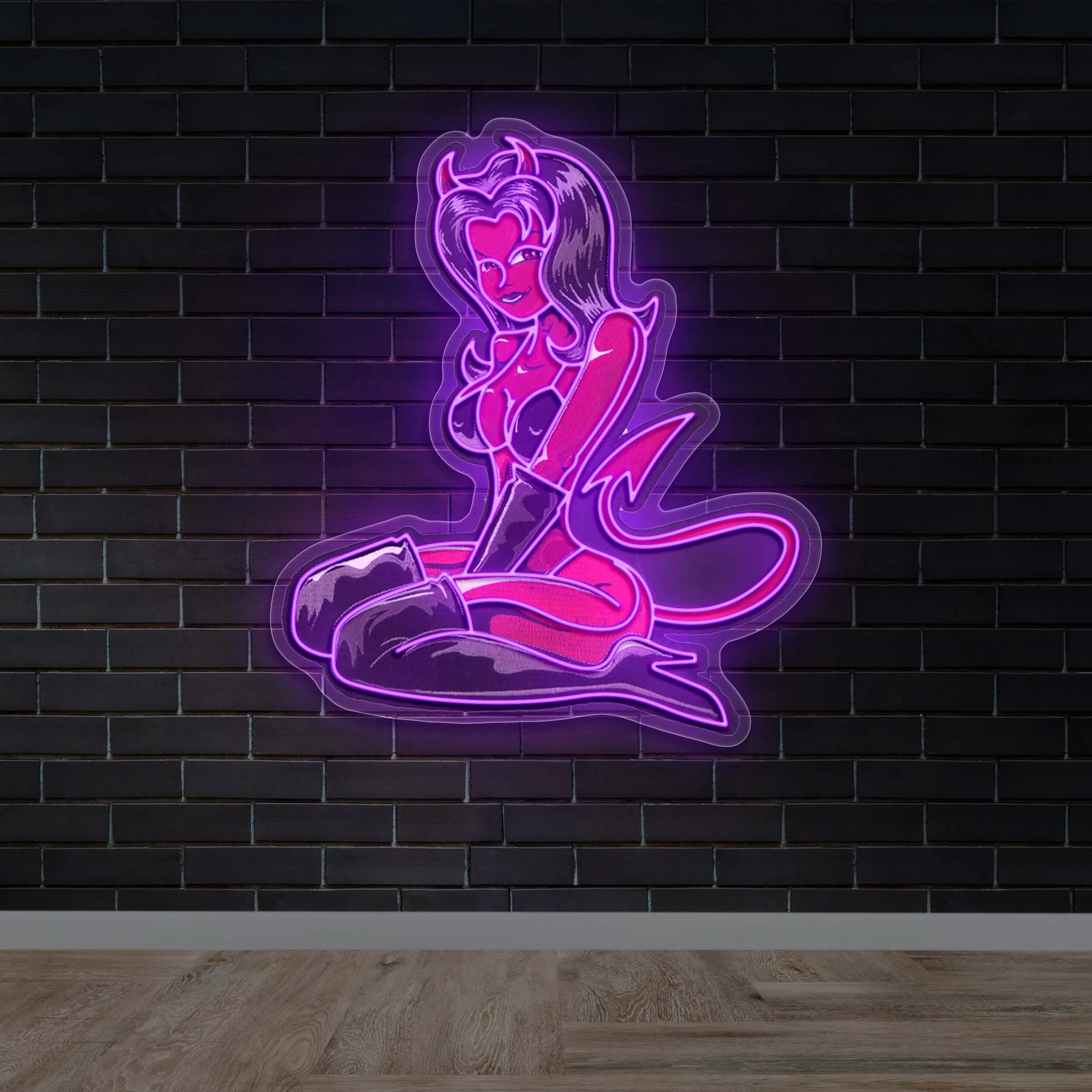 World Built Off Sin – Premium Neon Artwork