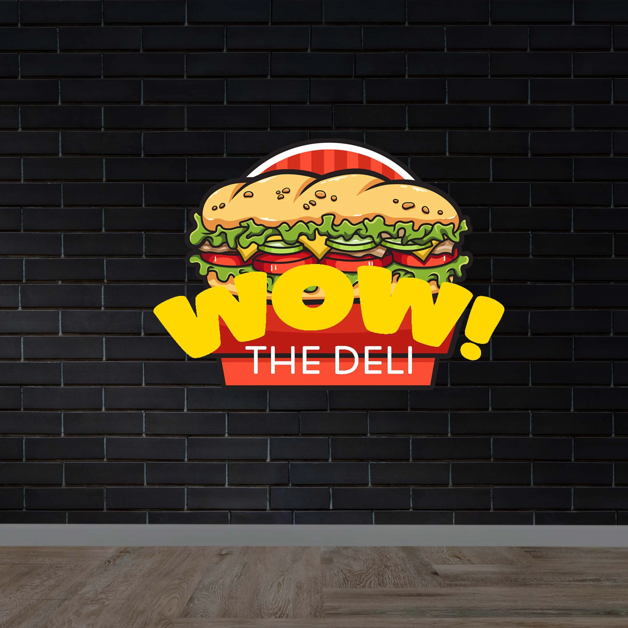 WOW THE DELI -  Premium Neon Artwork