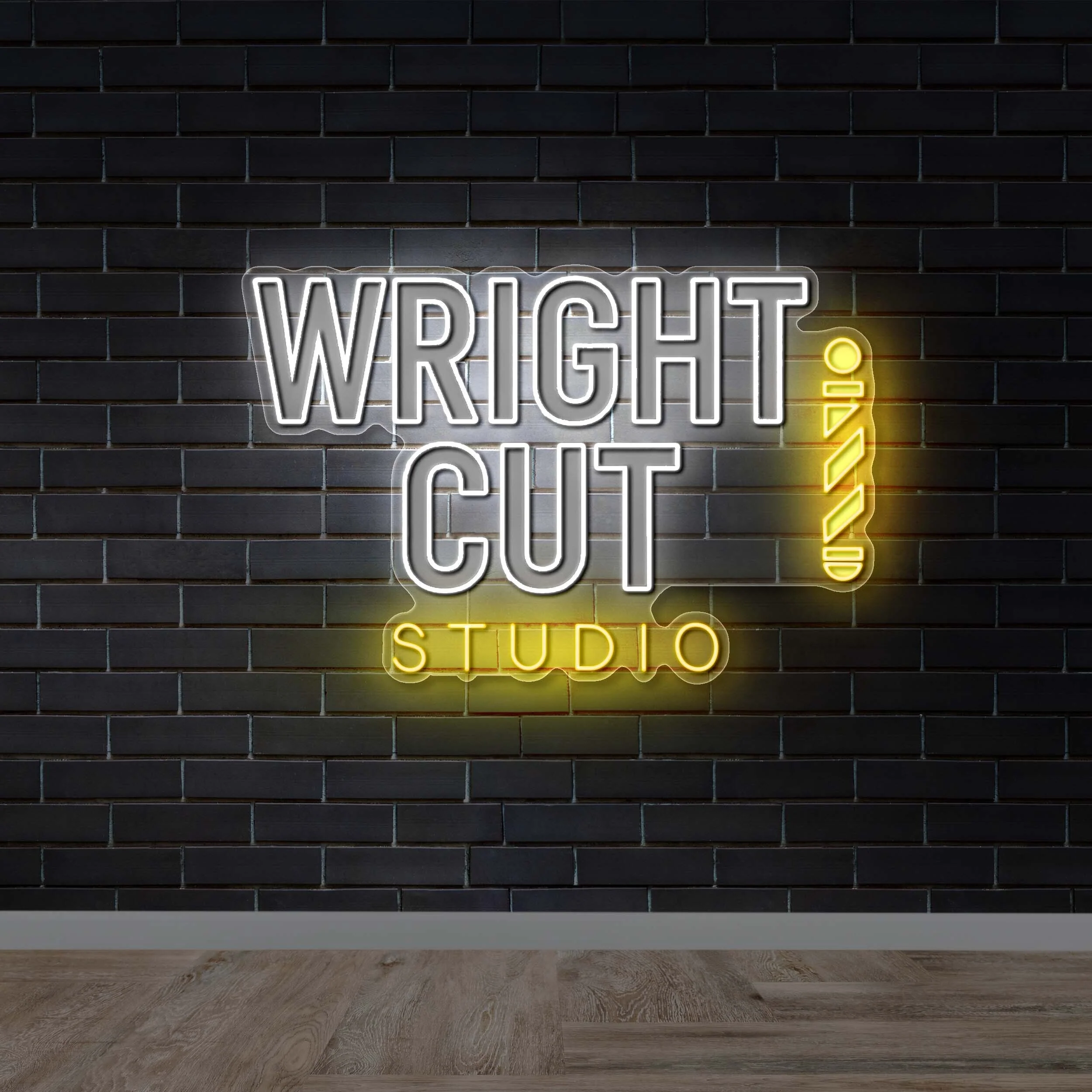 WRIGHT CUT - Premium Neon Artwork