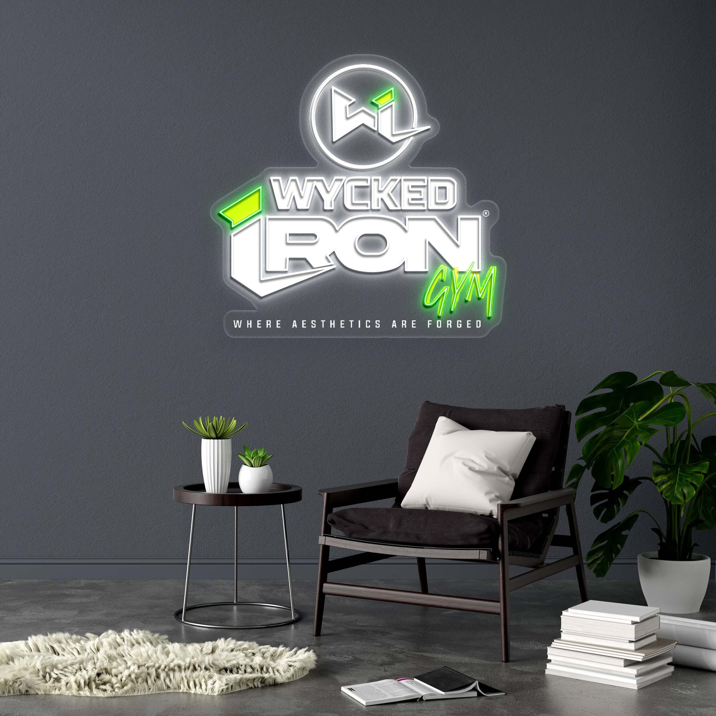 WYCKED IRON GYM - Premium Neon Artwork