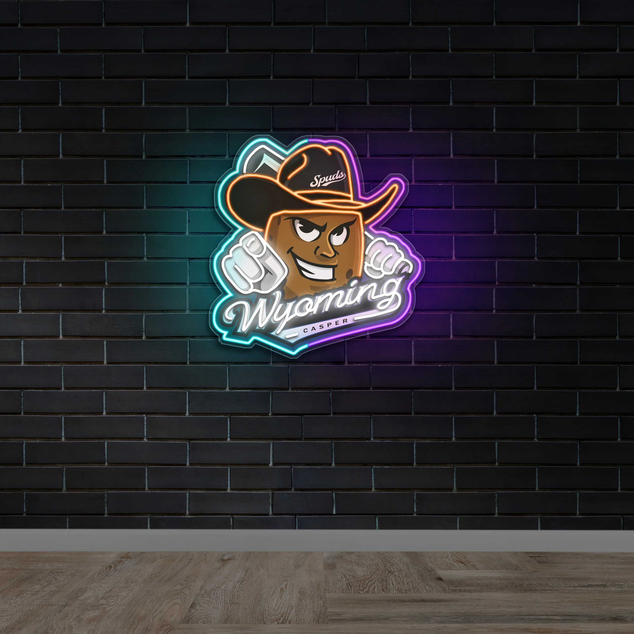 Wyoming - Premium Neon Artwork