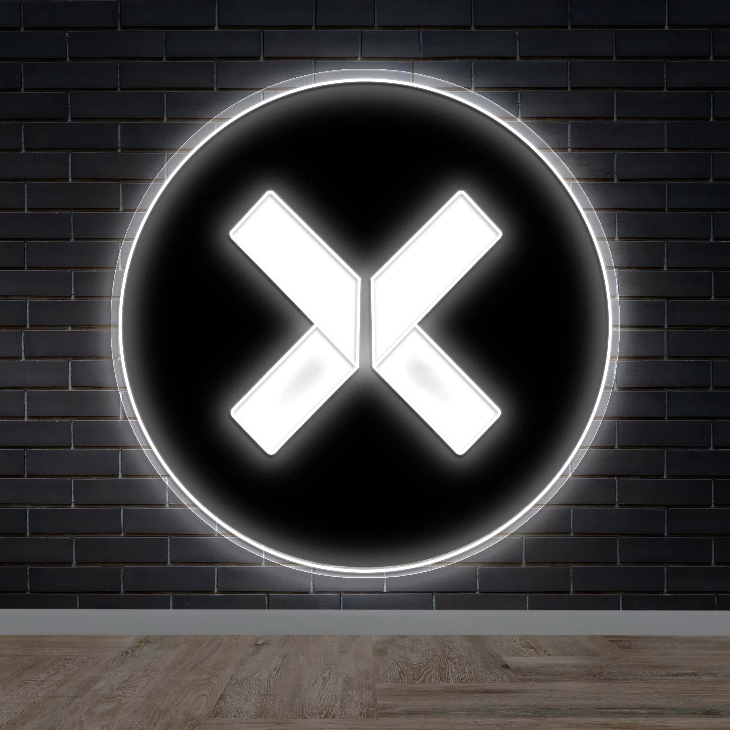 X - Premium Neon Artwork