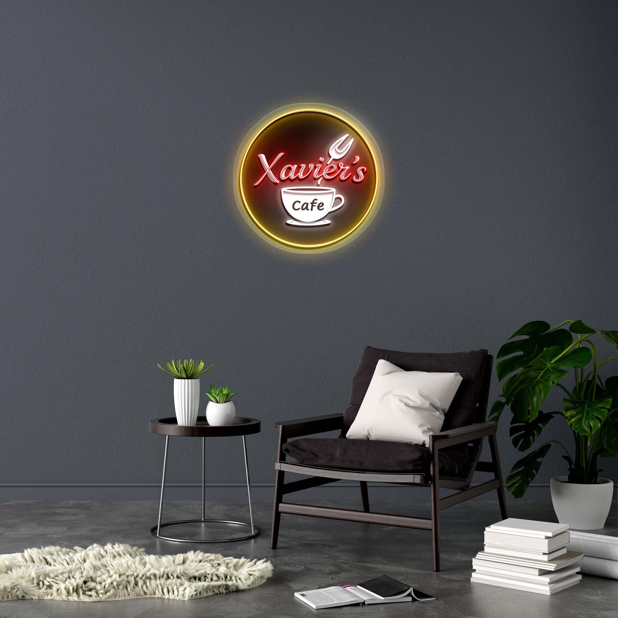 Xavier's Cafe - Premium Neon Artwork