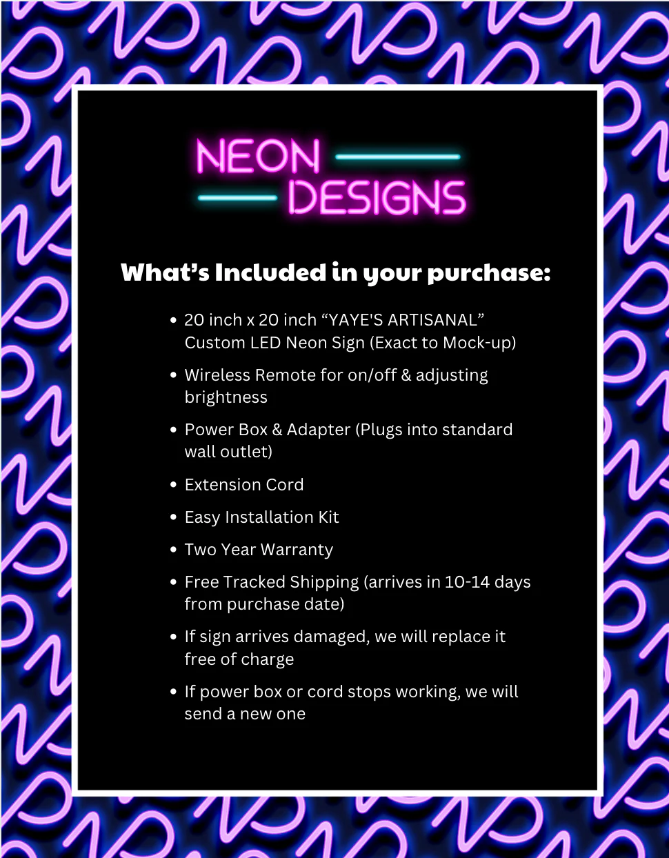 YAYE'S ARTISANAL - Premium Neon Artwork - Image 2