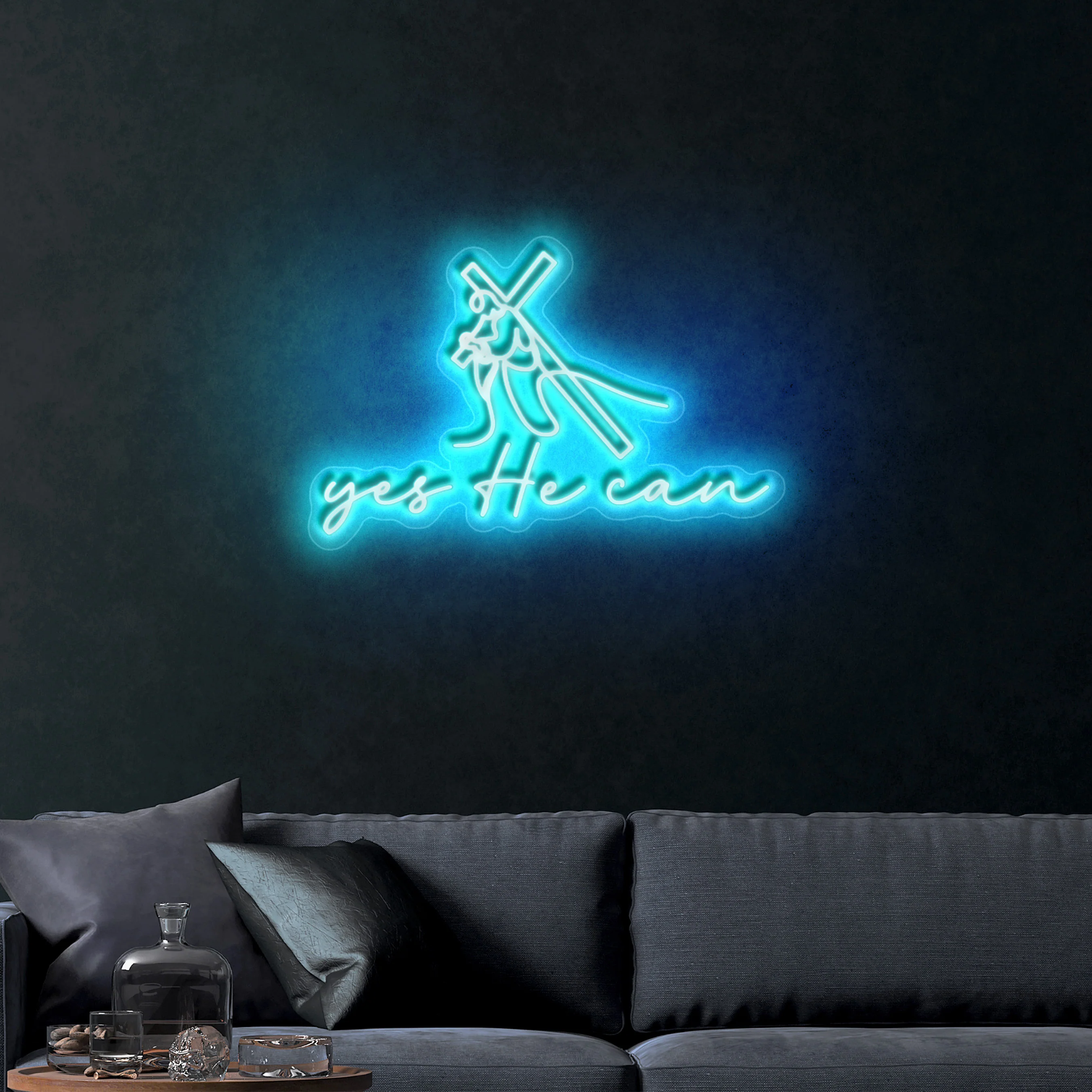 Yes He Can – Premium Neon Artwork