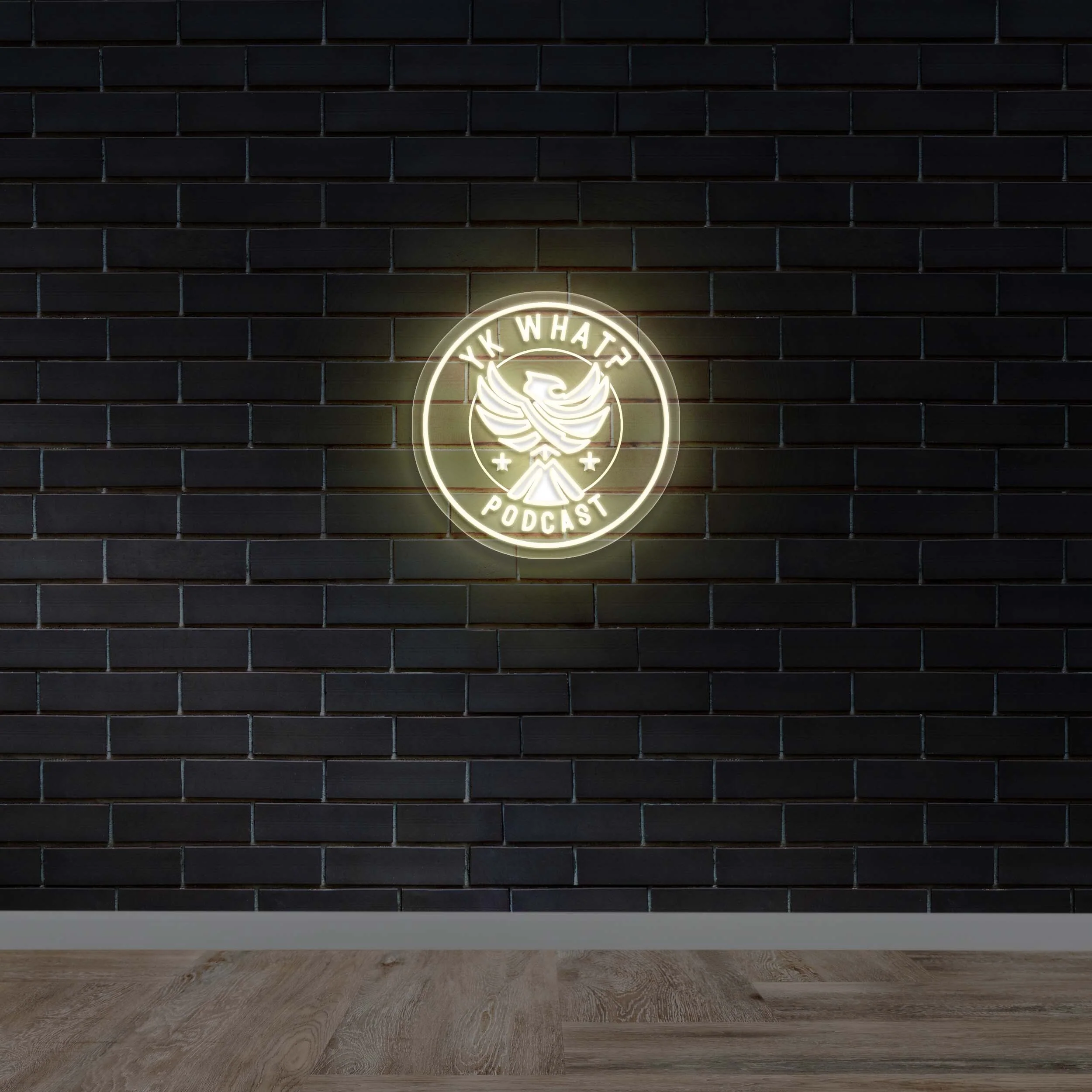 YK What Podcast - Premium Neon Artwork