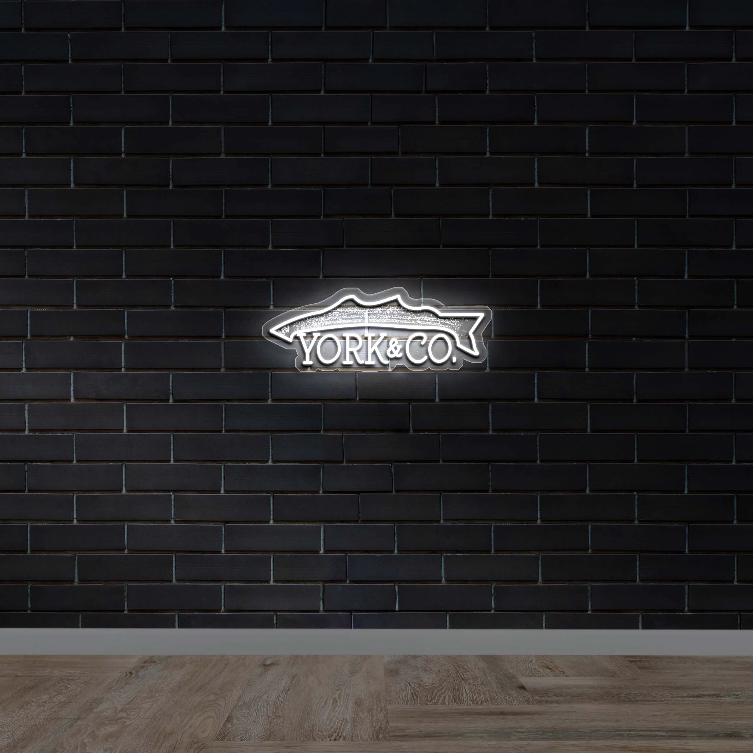 York & Co Bass Logo – Premium Neon Artwork