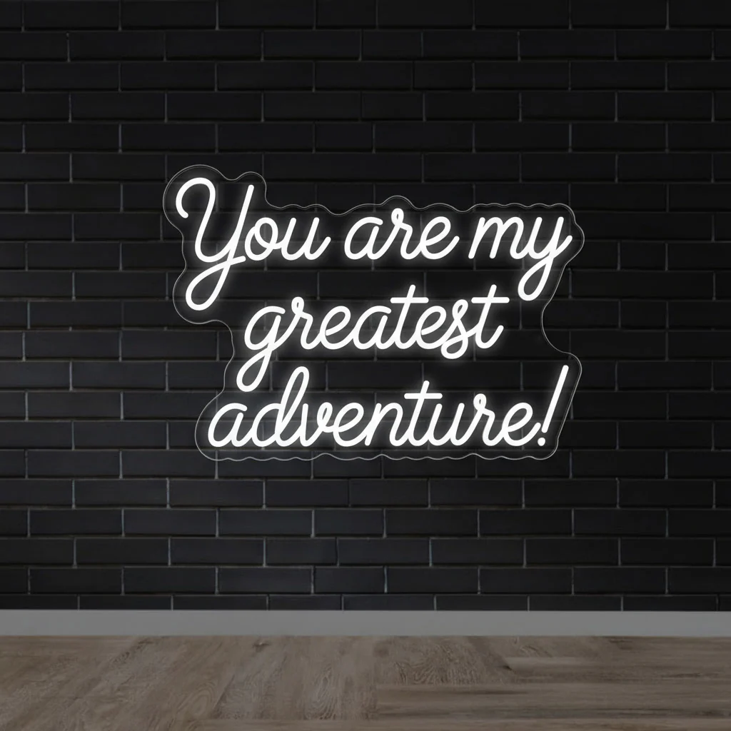 You Are My Greatest Adventure Wedding Neon Sign - Image 4