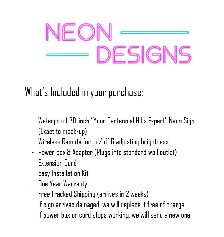 Your Centennial Hills Expert - Premium Neon Artwork - Image 2