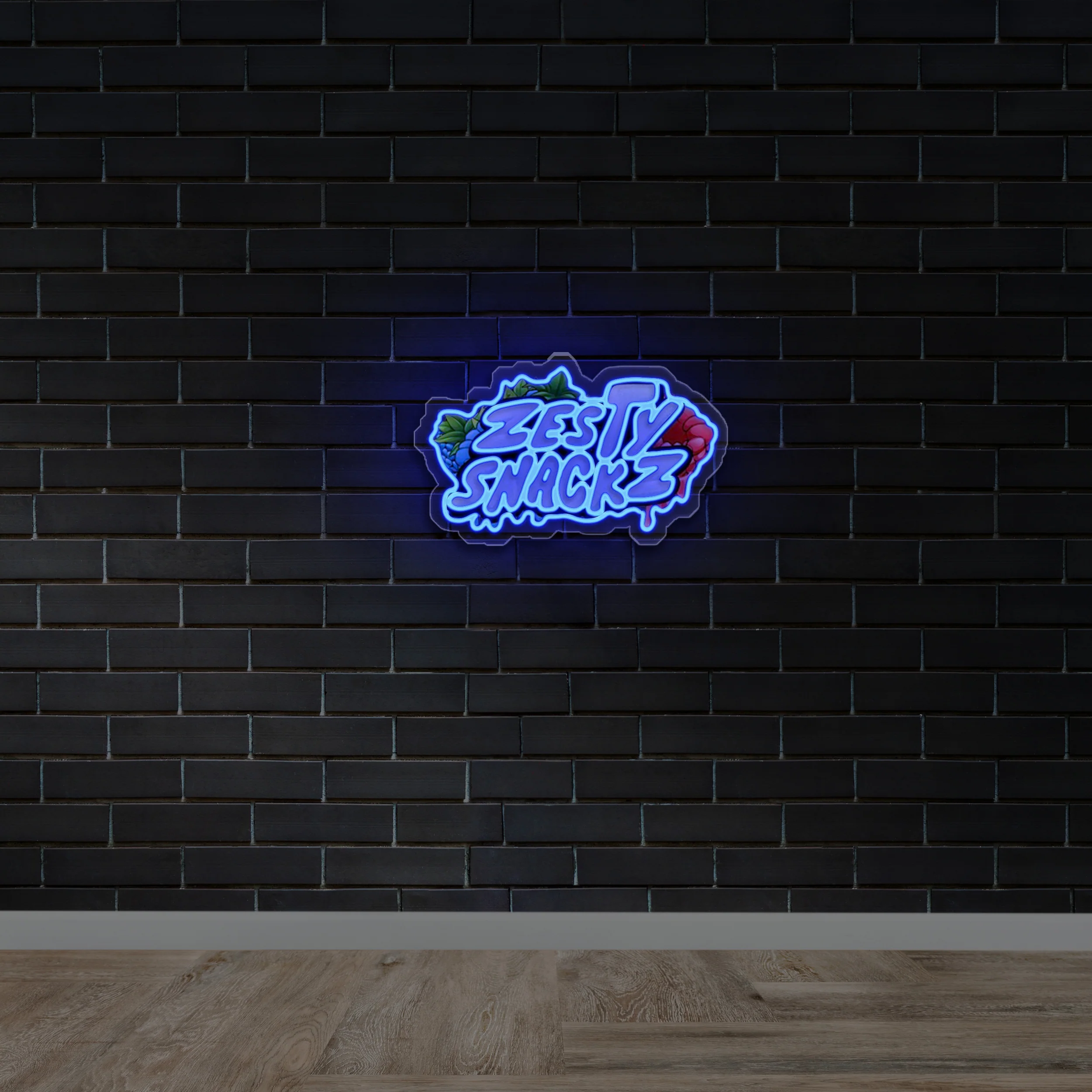 ZESTY SNACKZ - Premium Neon Artwork