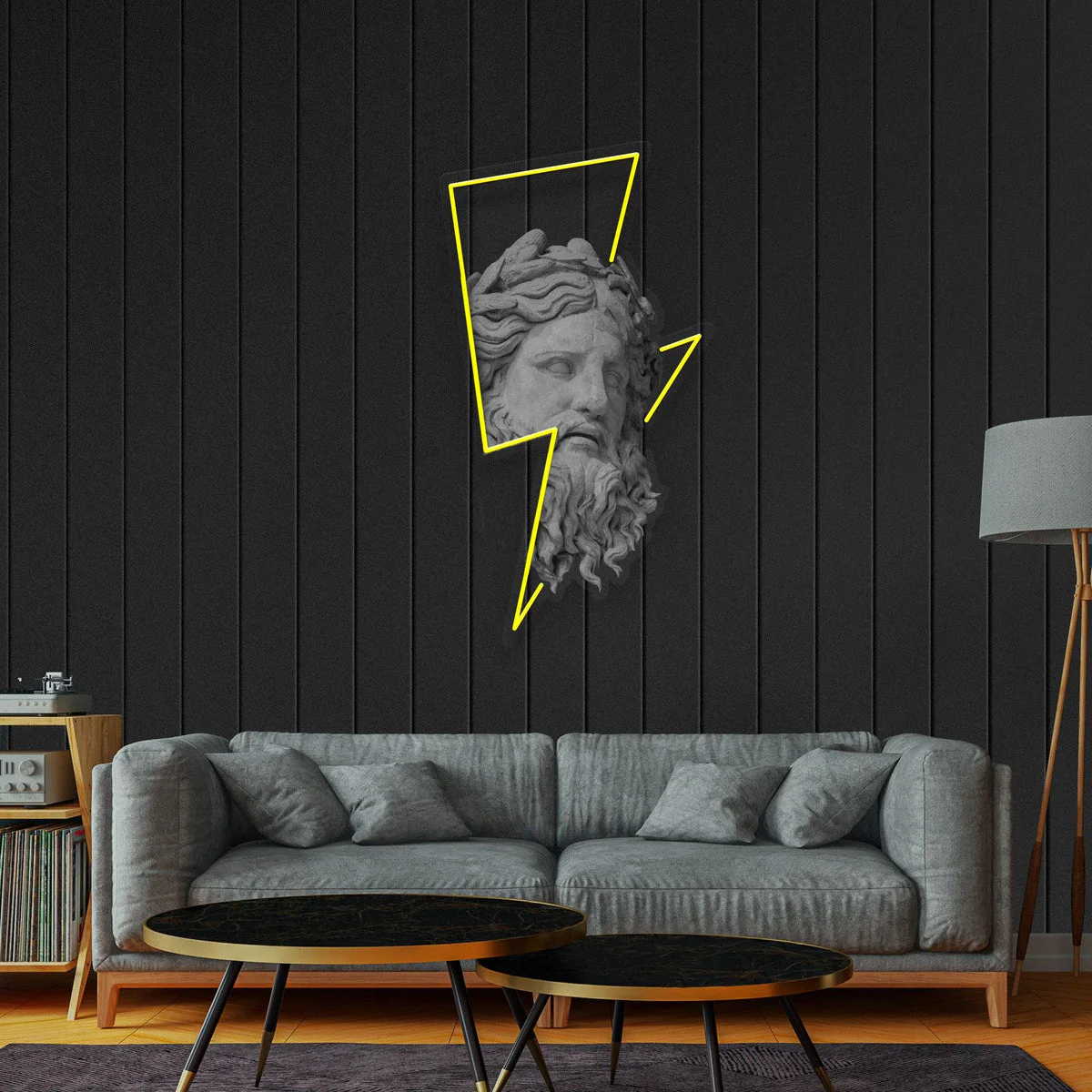 Zeus Lightning Bolt - Premium Neon Artwork - Image 2