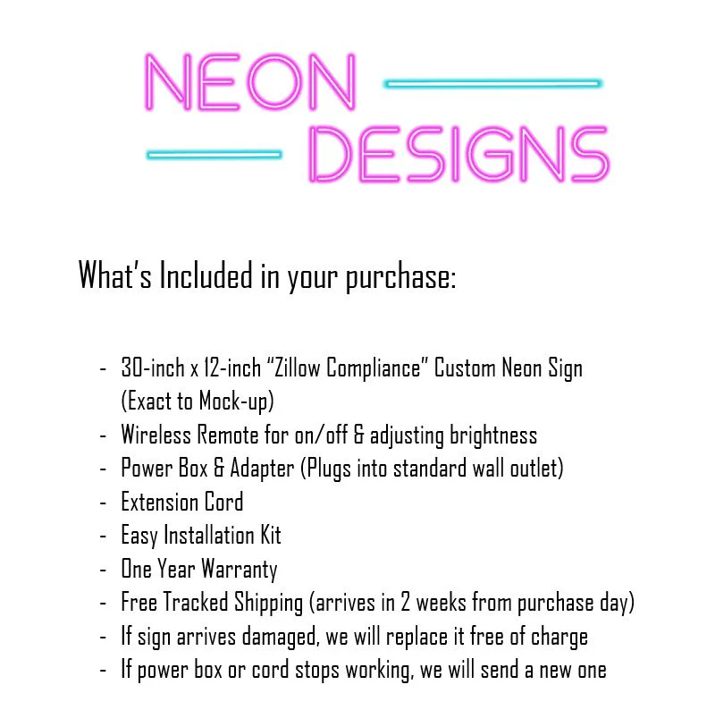 Zillow Compliance - Premium Neon Artwork - Image 2