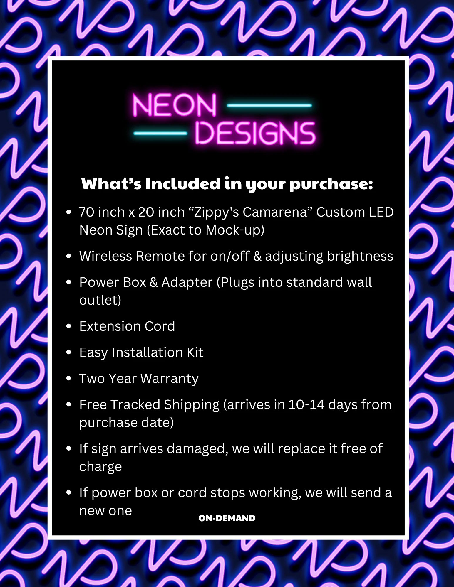Zippy's Camarena - Premium Neon Artwork - Image 2